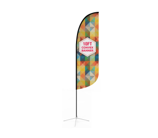 7ft Teardrop Flag with Cross Base & Water Bag - Signwin