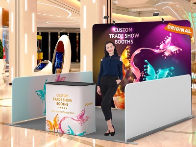 10x10ft Custom Trade Show Booth 01 10x10ft Custom Trade Show Booth 01