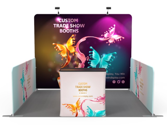 10x10ft Custom Trade Show Booth 01