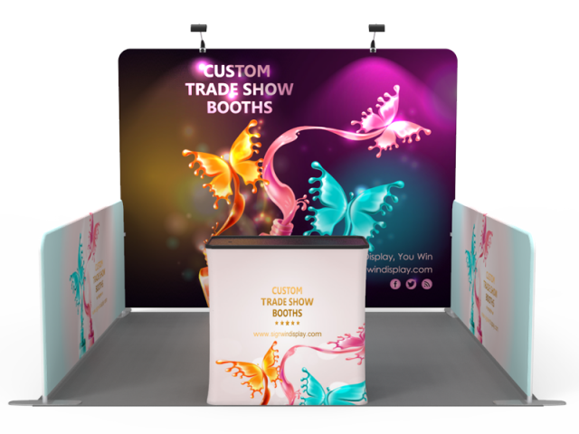 10x10ft Custom Trade Show Booth 01