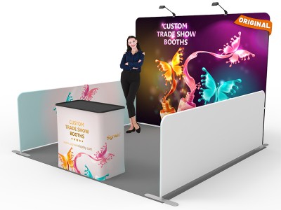 10x10ft Custom Trade Show Booth 01