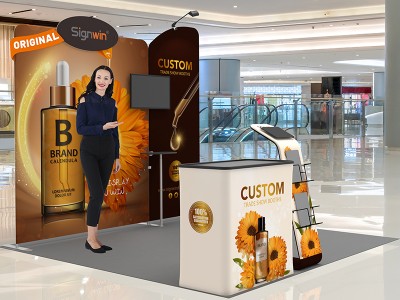 10x10ft Custom Trade Show Booth 02