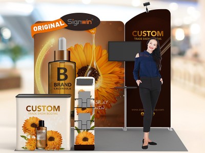 10x10ft Custom Trade Show Booth 02