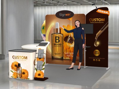 10x10ft Custom Trade Show Booth 02