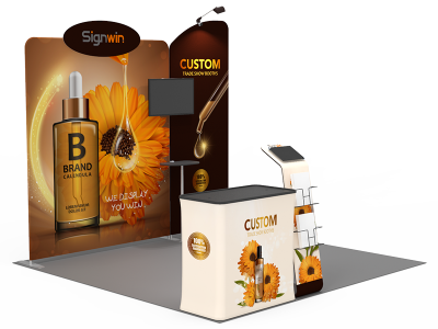 10x10ft Custom Trade Show Booth 02