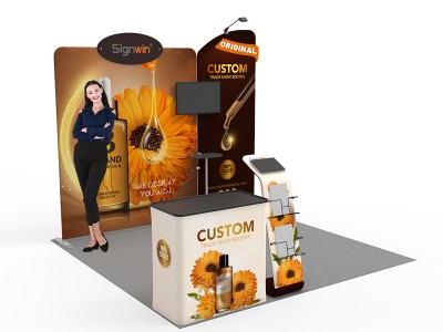 10x10ft Custom Trade Show Booth 02