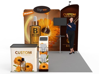 10x10ft Custom Trade Show Booth 02