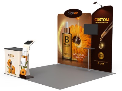 10x10ft Custom Trade Show Booth 02