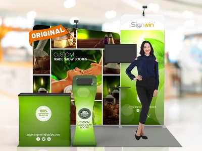 10x10ft Custom Trade Show Booth 03