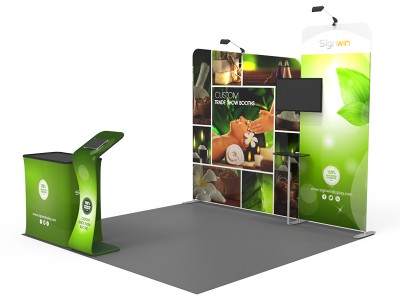 10x10ft Custom Trade Show Booth 03