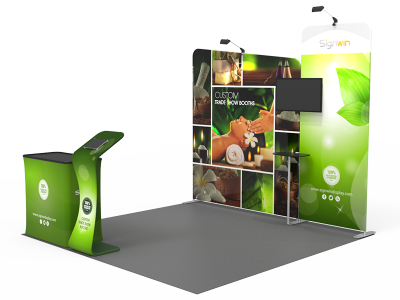 10x10ft Custom Trade Show Booth 03