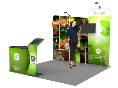 10x10ft Custom Trade Show Booth 03