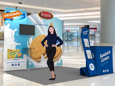 10x10ft Custom Trade Show Booth 04