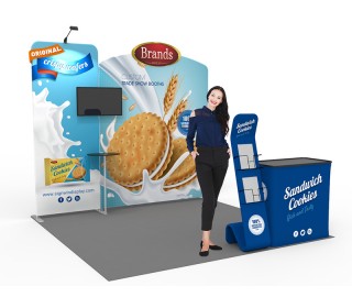 10x10ft Custom Trade Show Booth 04