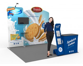 10x10ft Custom Trade Show Booth 04