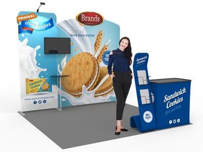 10x10ft Custom Trade Show Booth 04