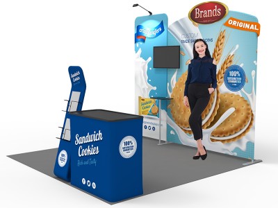 10x10ft Custom Trade Show Booth 04