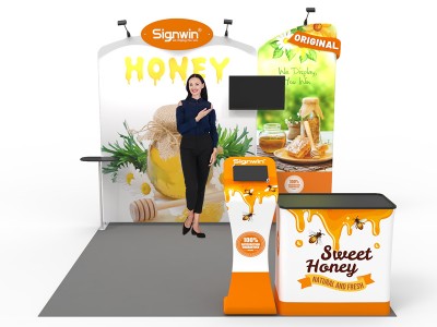 10x10ft Custom Trade Show Booth 05