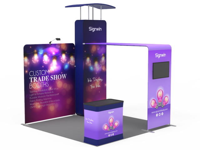 10x10ft Custom Trade Show Booth 07