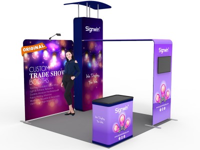 10x10ft Custom Trade Show Booth 07