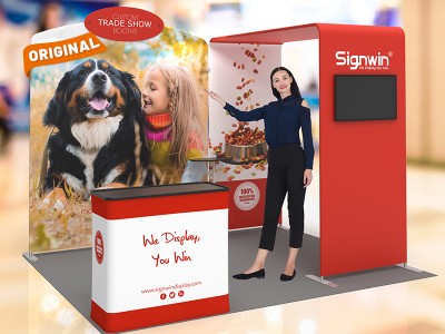 10x10ft Custom Trade Show Booth 08