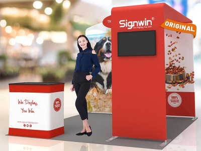 10x10ft Custom Trade Show Booth 08