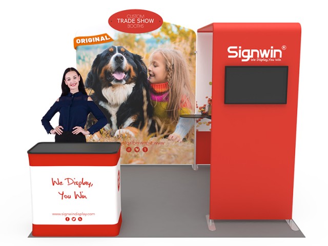10x10ft Custom Trade Show Booth 08