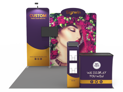 10x10ft Custom Trade Show Booth 14