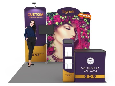 10x10ft Custom Trade Show Booth 14