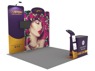10x10ft Custom Trade Show Booth 14