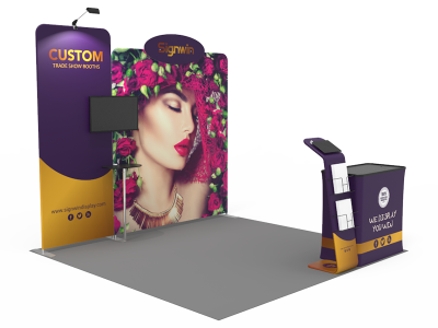10x10ft Custom Trade Show Booth 14