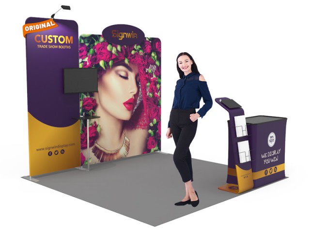 10x10ft Custom Trade Show Booth 14