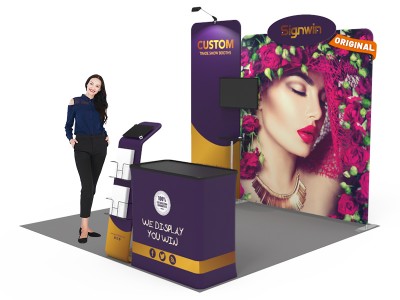 10x10ft Custom Trade Show Booth 14