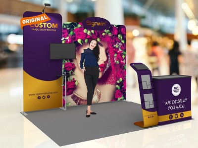 10x10ft Custom Trade Show Booth 14