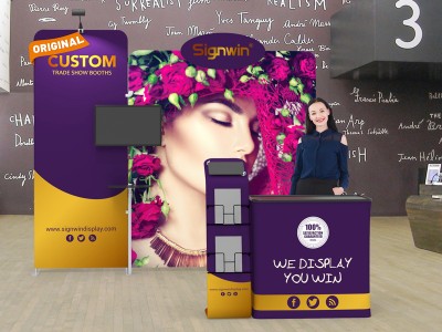 10x10ft Custom Trade Show Booth 14