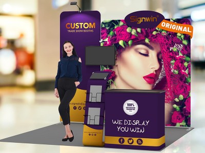 10x10ft Custom Trade Show Booth 14