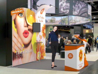 10x10ft Custom Trade Show Booth 15