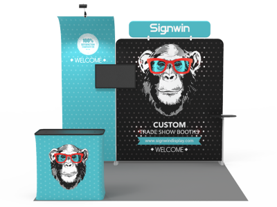 10x10ft Custom Trade Show Booth 16