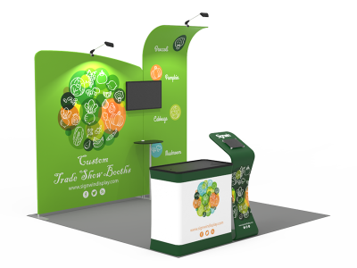 10x10ft Custom Trade Show Booth 17