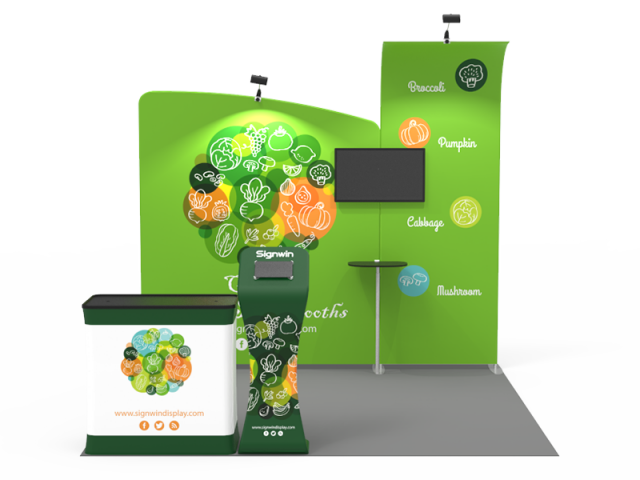 10x10ft Custom Trade Show Booth 17