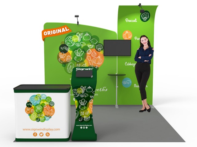 10x10ft Custom Trade Show Booth 17