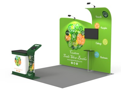 10x10ft Custom Trade Show Booth 17