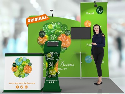 10x10ft Custom Trade Show Booth 17 10x10ft Custom Trade Show Booth 17