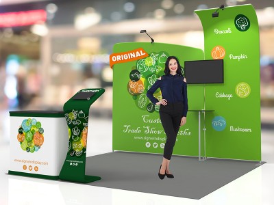 10x10ft Custom Trade Show Booth 17 10x10ft Custom Trade Show Booth 17