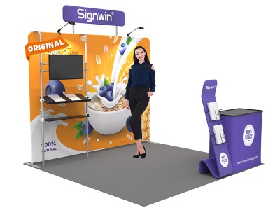10x10ft Custom Trade Show Booth 18
