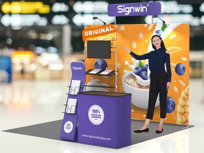 10x10ft Custom Trade Show Booth 18