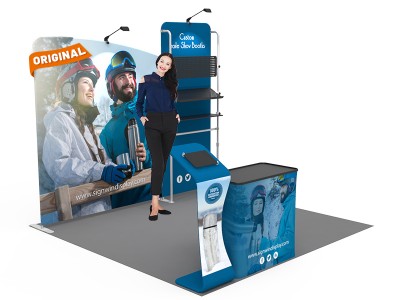 10x10ft Custom Trade Show Booth 21
