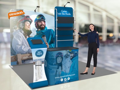 10x10ft Custom Trade Show Booth 21
