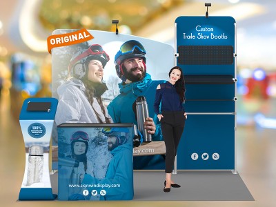 10x10ft Custom Trade Show Booth 21