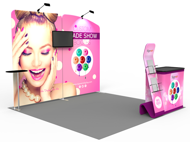 10x10ft Custom Panel & Element Trade Show Booth A1